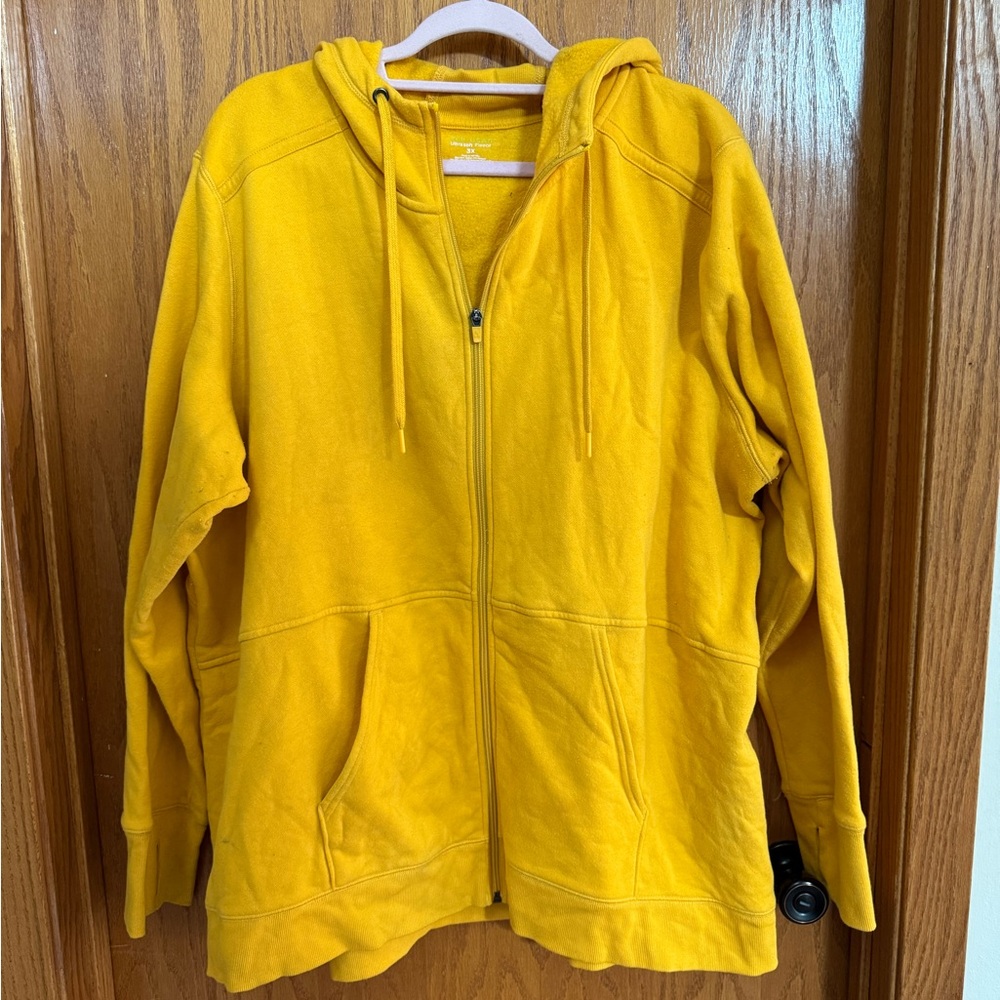 Tek Gear size 3X Yellow Fleece Jacket
